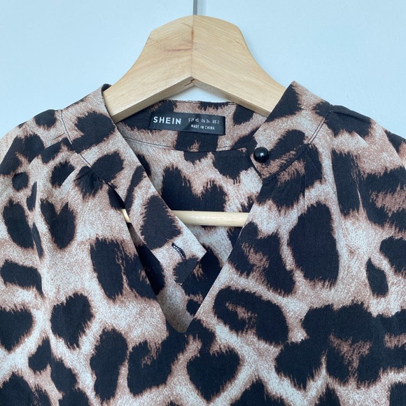 Shein Animal Print Blouse - Picture 3 of 3